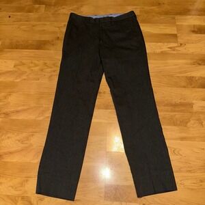 BONOBOS Slim Straight‎ Charcoal Herringbone Dress Pants Men's Size 28x32 Cotton
